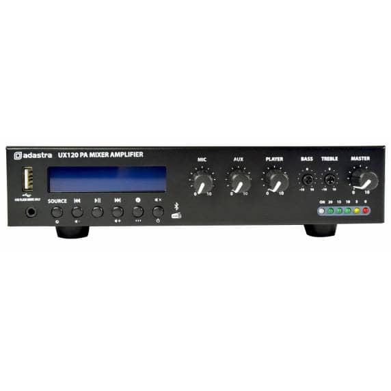Adastra UX240 Compact 240W 100V Mixer Amplifier with Bluetooth & DAB Radio