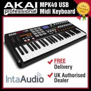 Akai MPK49 USB/Midi Controller With Drum Pads - FREE Sonivox Software