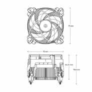 Arctic Alpine 17 Compact Heatsink & Fan, Intel 1700 Socket 95W TDP