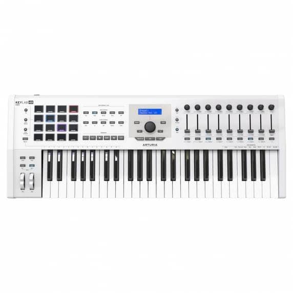 Arturia Keylab 49 MK2 Keyboard Controller in White