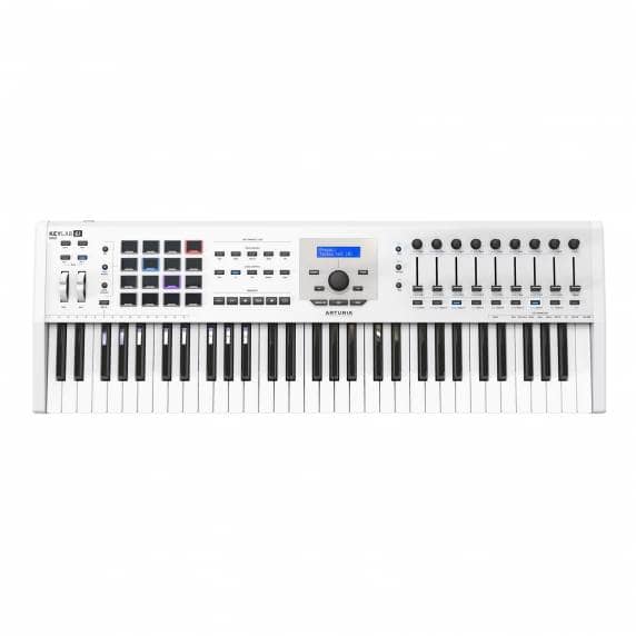 Arturia Keylab 61 MK2 Keyboard Controller in White