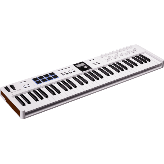 Arturia Keylab Essential 3 61-Key Midi Keyboard Controller, White	