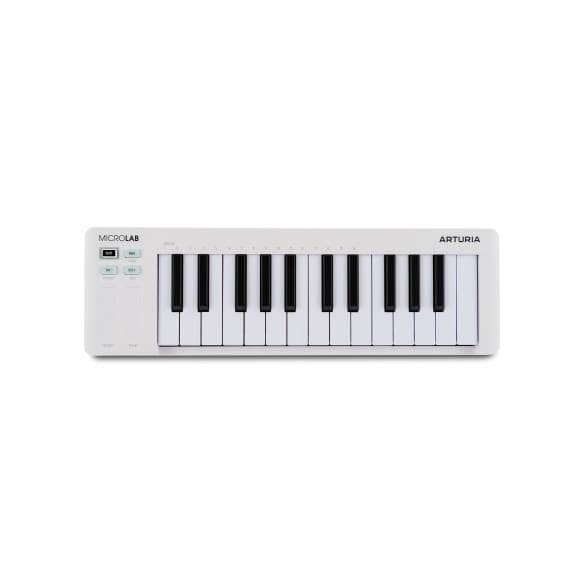 Arturia MicroLab MK3 Compact 25-Key MIDI Keyboard Controller – White