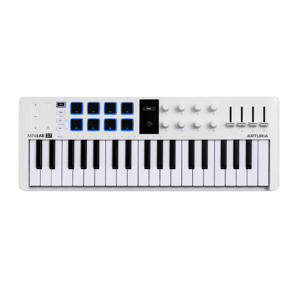 Arturia MiniLab 37 MK3 Universal MIDI Controller — White