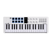 Arturia MiniLab 37 MK3 Universal MIDI Controller — White