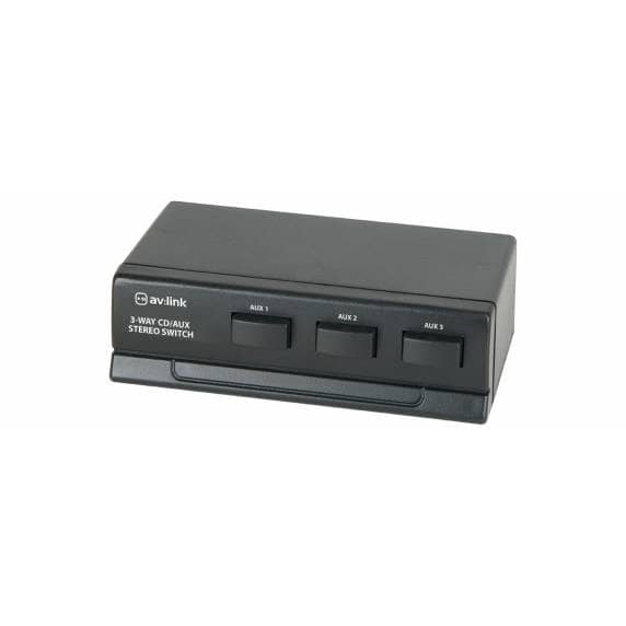 AV:Link 3-Way CD/Aux Stereo Selector Switch, AD-AUD31