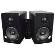 AV:Link Active Stereo Bookshelf Speakers with Bluetooth (Black)