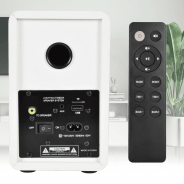 AV:Link Active Stereo Bookshelf Speakers with Bluetooth (White)