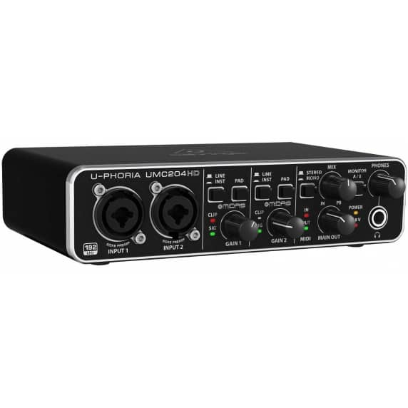 Behringer U-Phoria UMC204HD USB Audio Interface