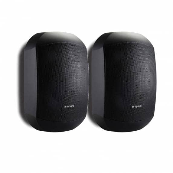 Biamp MASK6CT-BL 6.5" 100V/16Ohm Two-Way Loudspeaker, Black (Pair) 