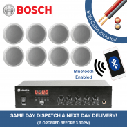 Bosch Bluetooth Music System + 8x In-Ceiling Speakers