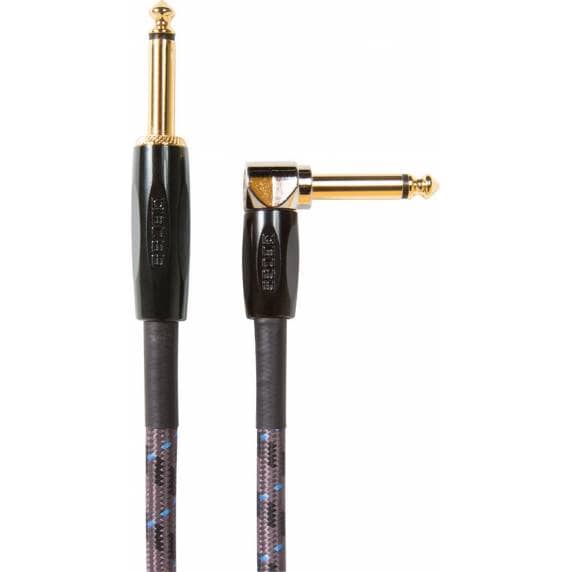 BOSS 25 ft./7.5M Straight to right-angle 1/4-inch Instrument Cable
