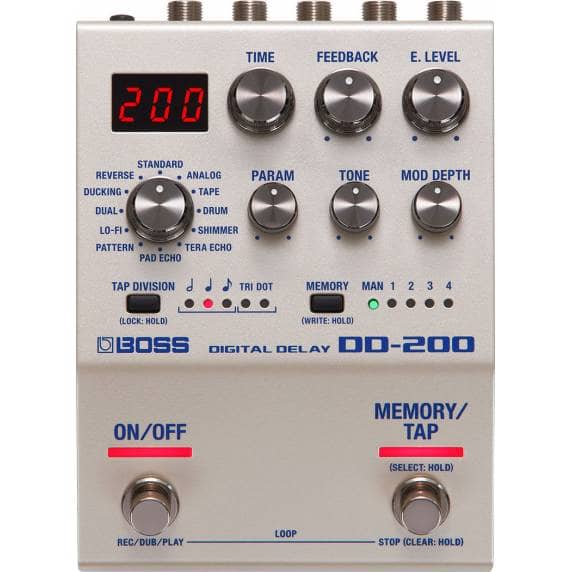 Boss DD-200 Digital Delay Guitar Effects Pedal