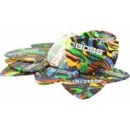 BOSS Thin Celluloid Guitar Pick / Plectrum - Abalone Colour (Pack of 12)