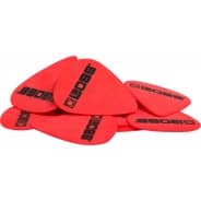 BOSS Thin Delrin Guitar Pick / Plectrum 0.50mm - Red (Pack of 12)