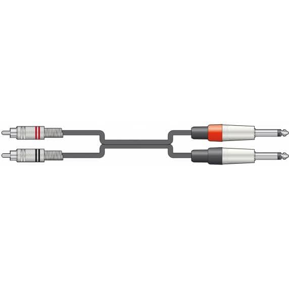 Chord 2x RCA to 2x Jack Plug 1.5m