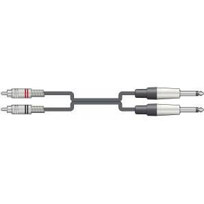Chord 2x RCA to 2x Jack Plug 3m