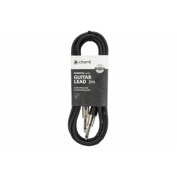 Chord 6.3mm Essential Guitar Lead – 3M Premium Mono Jack Plug