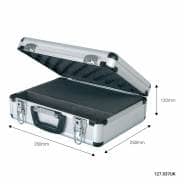 Chord Aluminium Microphone Flight Case with Pre-Diced Foam Insert