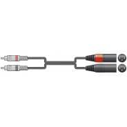Chord Classic Audio Lead 2 x RCA Plugs - 2 x XLR Male - 0.75m