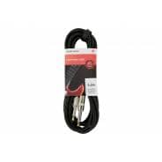Chord Classic Retro Braided Guitar Lead – 6.3mm Mono Jack Plug (3m – Black)
