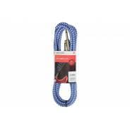 Chord Classic Retro Braided Guitar Lead – 6.3mm Mono Jack Plug (3m – Blue/White)