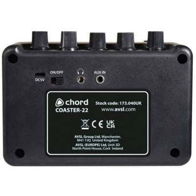 Chord Coaster-22 Mini Guitar Amp with FX - Chord from Inta Audio UK