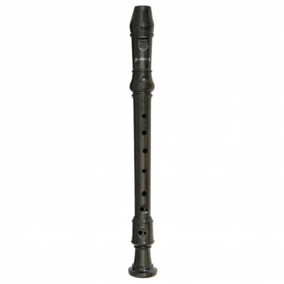 Chord Descant Baroque Recorder — Key Of C, ABS Plastic, Black