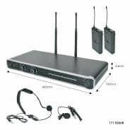 Chord NU20 Dual UHF Beltpack with Neckband + Lavalier Mic