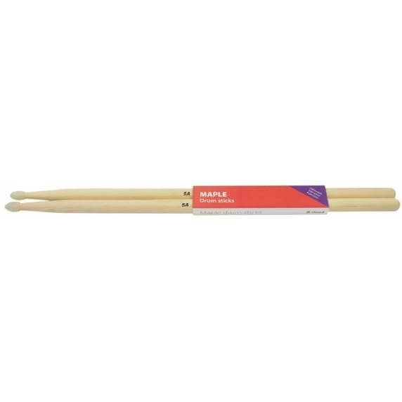 Chord Nylon Tipped Maple Drum Sticks - Pair (5A)