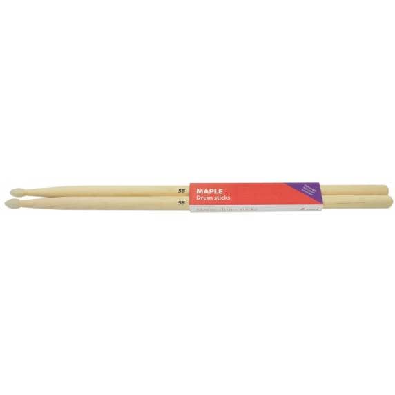 Chord Nylon Tipped Maple Drum Sticks - Pair (5B)