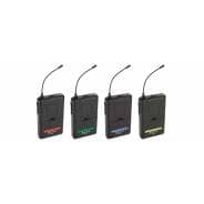 Chord Quad UHF Wireless Microphone System | 4 x Neckband/Tie Clip