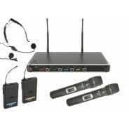 Chord Quad Wireless Microphone System | 2 x Handheld 2 x Beltpack
