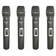 Chord Quad Wireless Microphone System | 2 x Handheld 2 x Beltpack