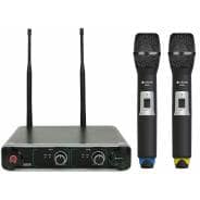 Chord SU20 Compact Dual UHF Wireless Microphone Set (Handheld 864.8+863.1)