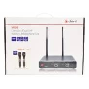 Chord SU20 Compact Dual UHF Wireless Microphone Set (Handheld 864.8+863.1)