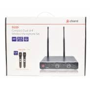 Chord SU20 Dual UHF Handheld Wireless Microphone Set (863.42+864.3MHz)