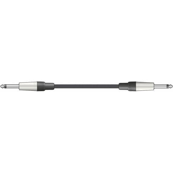 Citronic Classic Retro Braided Guitar Lead - 3m, Black
