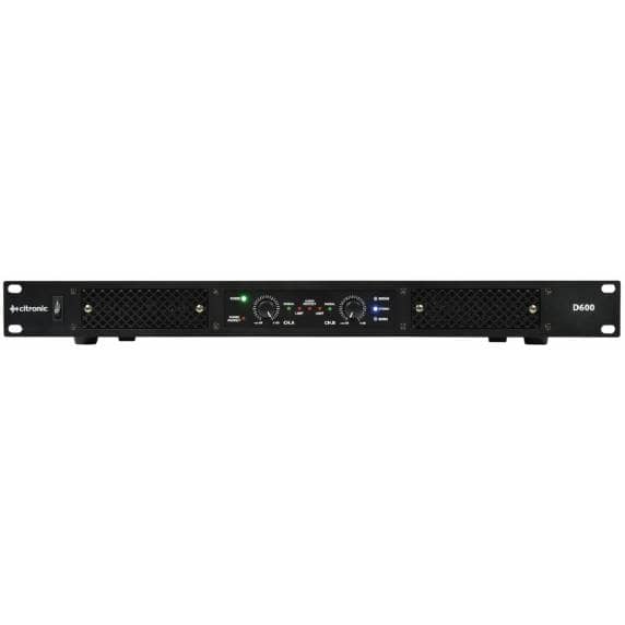 Citronic D600 Class-D Power Amplifier - 2 x 300Wrms