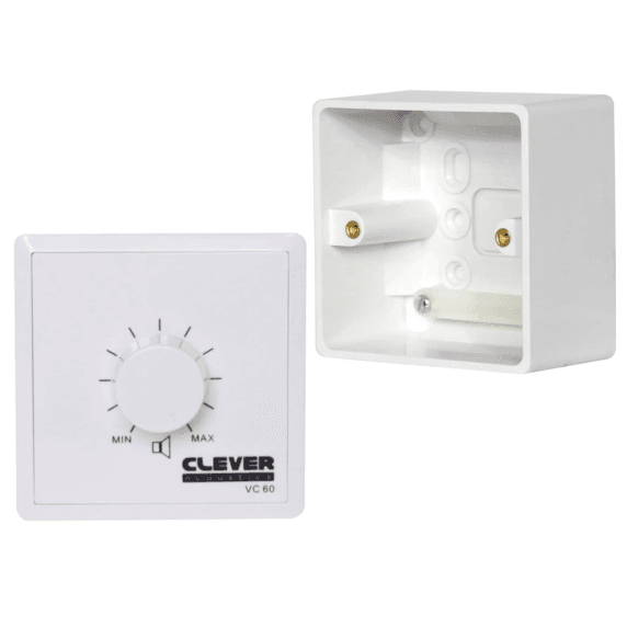 Clever Acoustics 40W Volume Control with Back Box 