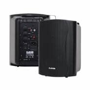 Clever Acoustics ACT 35 Stereo Active Wall Speakers, Black (Pair)