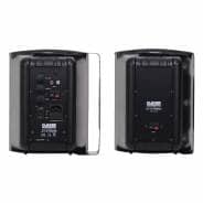 Clever Acoustics ACT 35 Stereo Active Wall Speakers, Black (Pair)