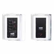 Clever Acoustics ACT 35 Stereo Active Wall Speakers, White (Pair)
