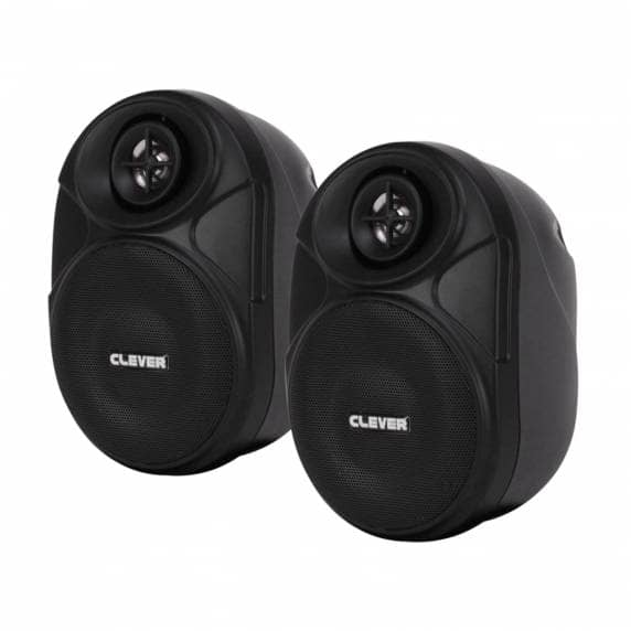 Clever Acoustics BGS 20T Black 100V Wall Speakers (Pair) 