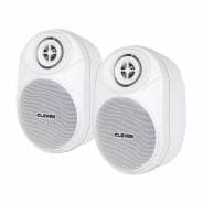 Clever Acoustics BGS 20T White 100V Wall Speakers (Pair) 