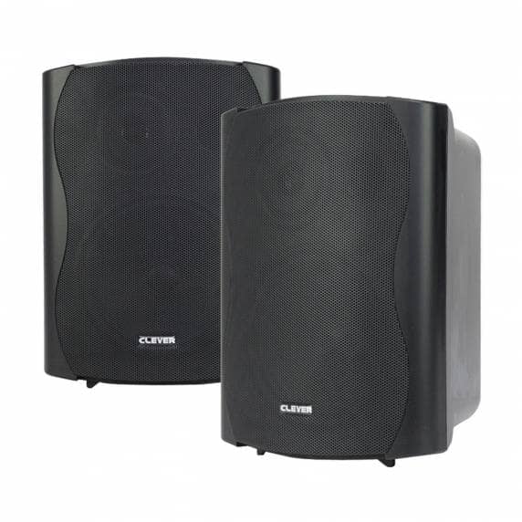 Clever Acoustics BGS 50T Black 100V Wall Speakers (Pair)