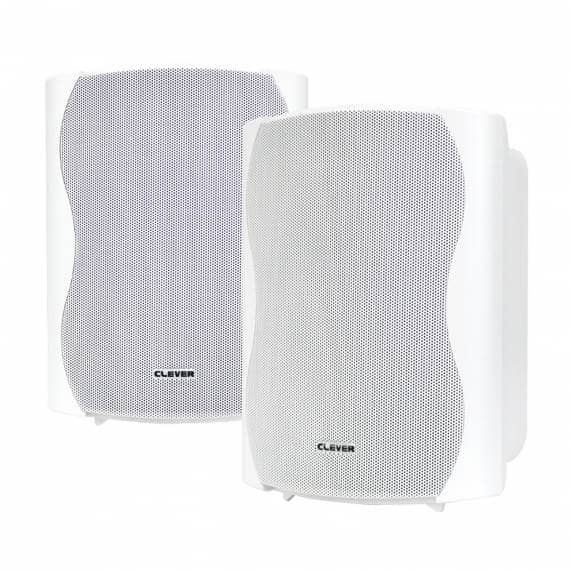 Clever Acoustics BGS 50T White 100V Wall Speakers (Pair)