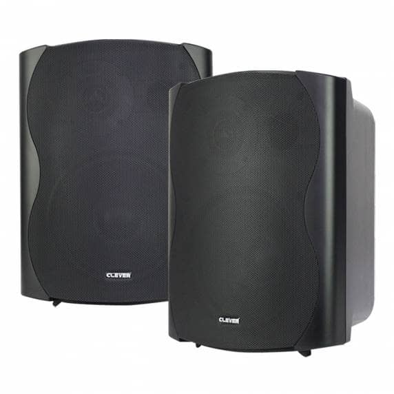 Clever Acoustics BGS 85T Black 100V Wall Speakers (Pair)
