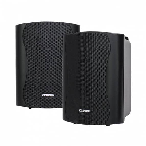 Clever Acoustics WPS 35T Black 100V Weatherproof Wall Speakers (PAIR)