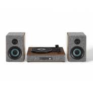 Crosley Aria Shelf System Bluetooth Turntable with Speakers